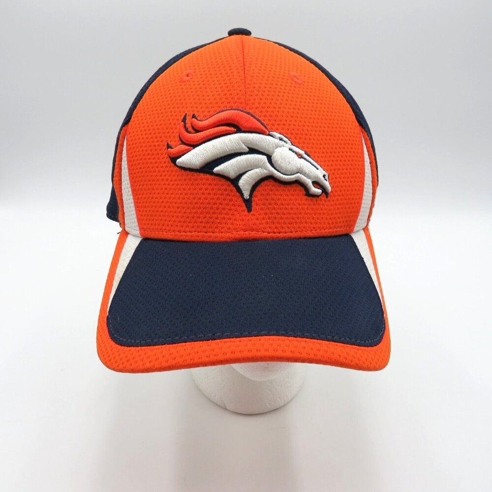 Denver Broncos Orange Blue NFL Football Hat Cap Fitted Small New Era‎ 39Thirty